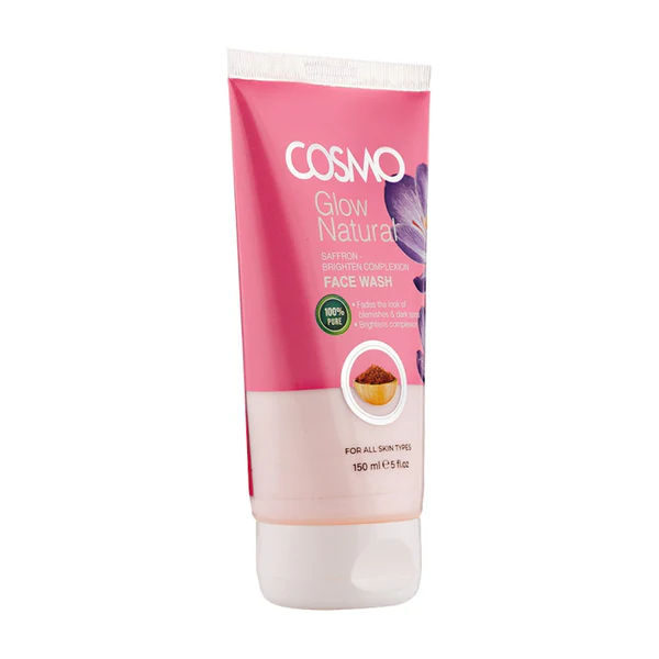 شوینده صورت زعفران  150 میل کازمو GLOW  NATURAL